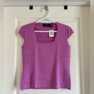Dana Buchman Pink Silk Top - Size Medium
